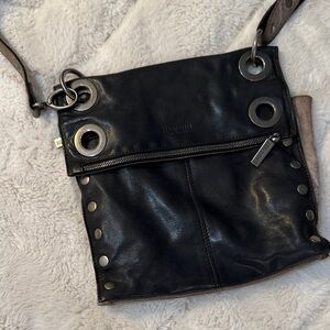 Hammitt Black Crossbody Bag with Silver Details